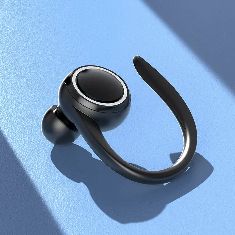 Waterproof Bluetooth 5.2 Mini Ear Hook Headphones with Mic and HiFi Stereo Sound