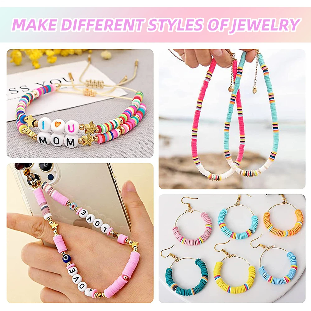 Clay Bead Spinner, Fast Electric Bead Spinner Kit 48 Colors Flat