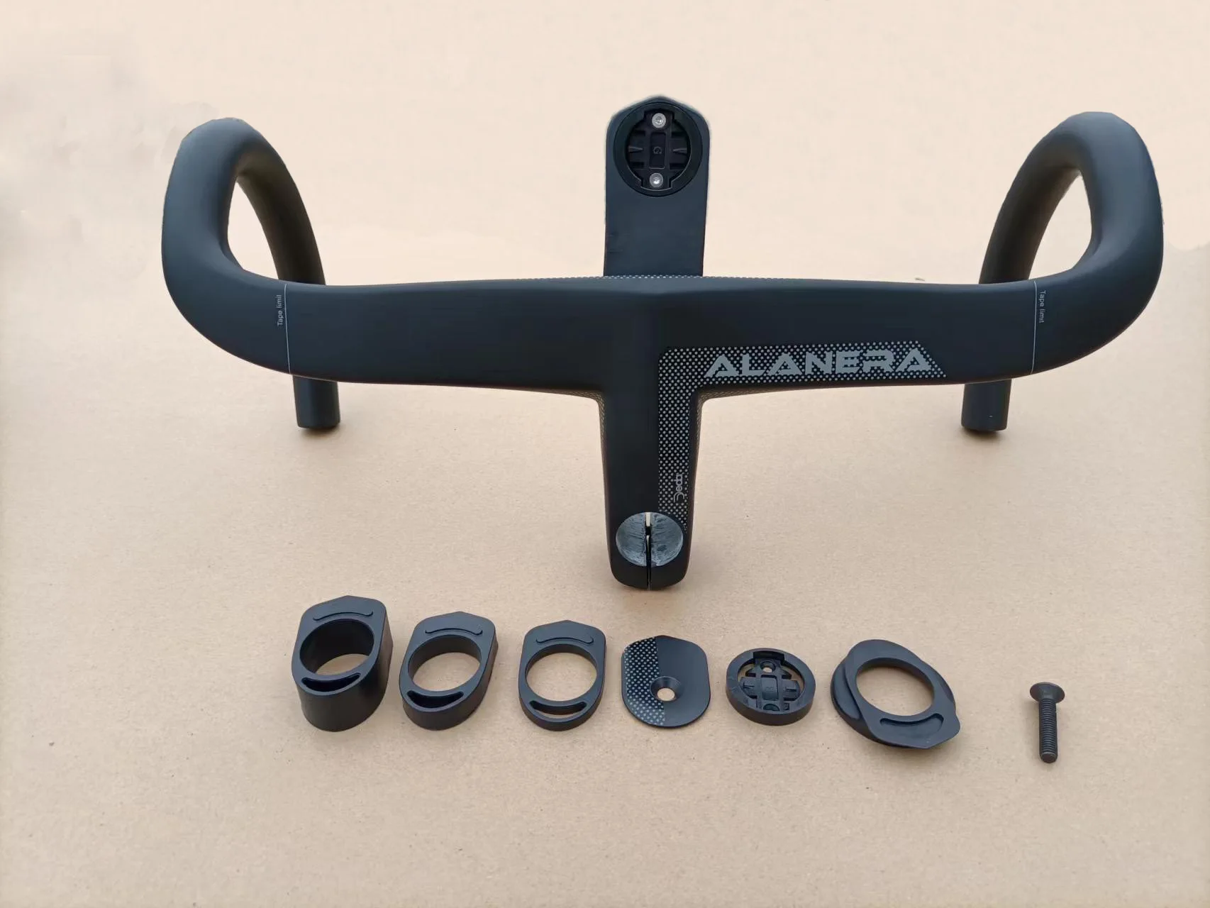 Alanera Carbon Handlebar Integrated Road Bike Accesories Bent Bar Internal Cable Bicycle