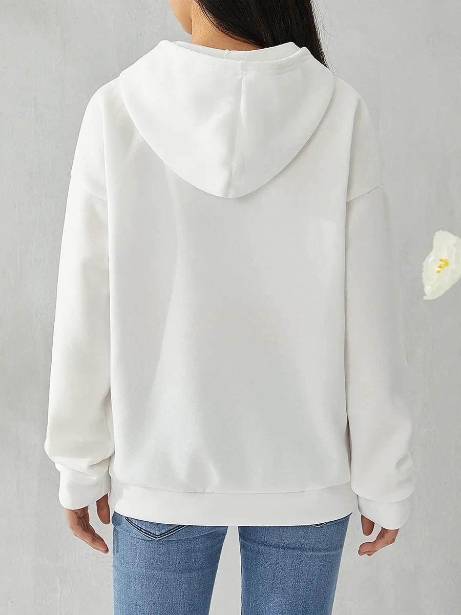 المرأة المتضخم زمم هوديس فضفاض مقنعين سستة بلون ال...