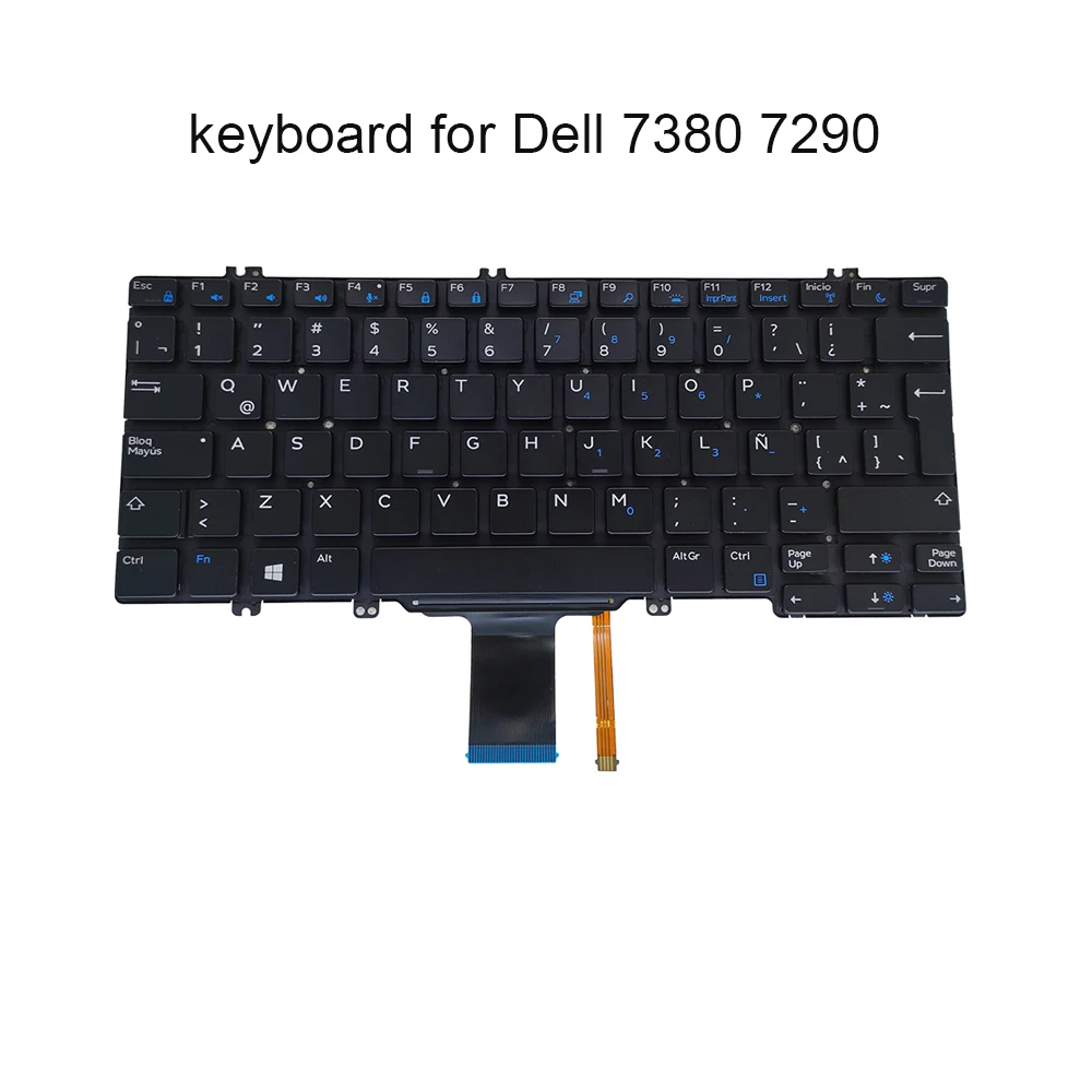 teclado iluminado com luz de fundo para dell latitude cn novo trabalho