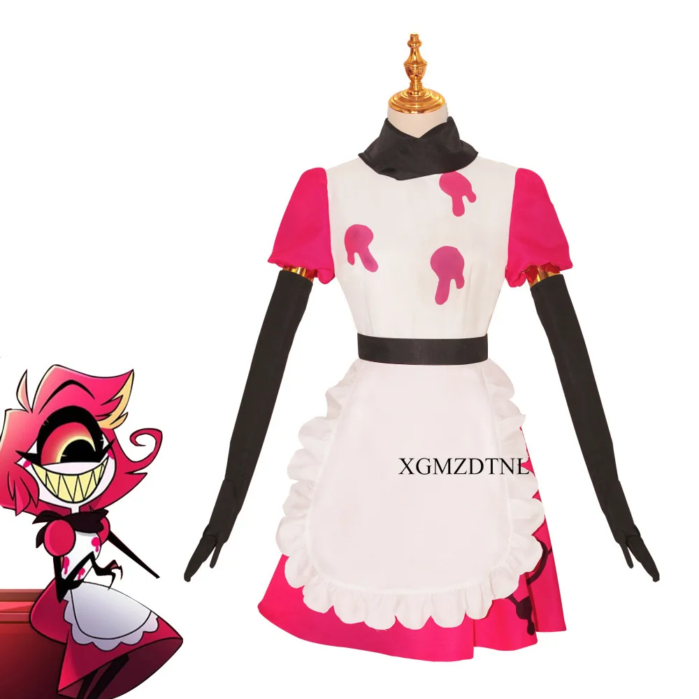 

Anime Hazbin Niffty Cosplay Costume Suit Cute Devil Maid Roleplay Clothes Uniform Hotel Cos Halloween Carnival Party Women Dress