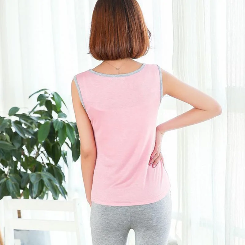 Womens Maternity Tops Nursing Vest Clothes Tank Tops Sleeveless Breastfeeding Pregnancy Clothing Premama Summer Camis