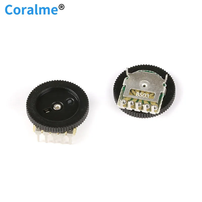 10 pcs Double Dial Potentiometer B503 50k Plate Diameter 16mm Disk Thickness 2mm |