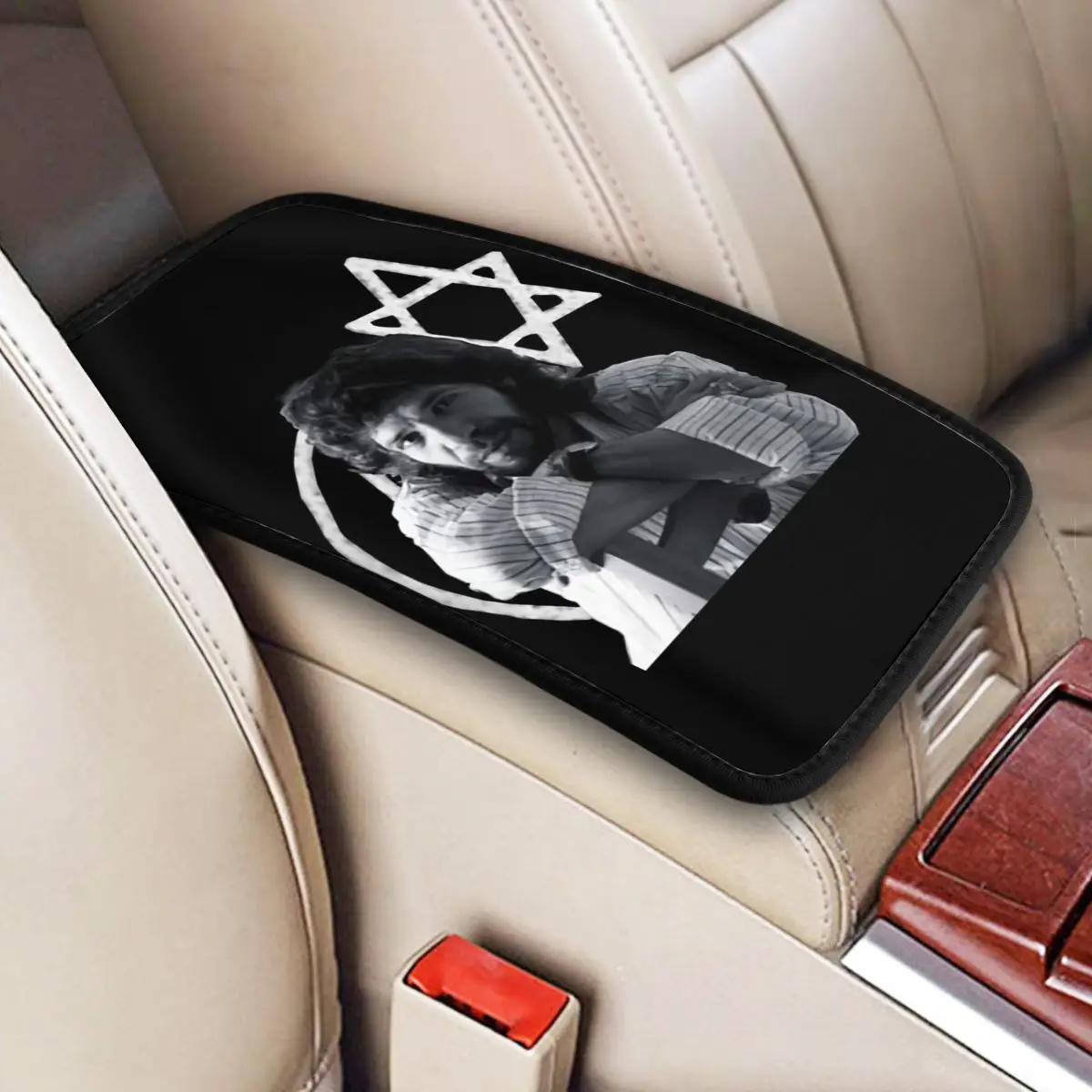 Island Shrimp Flamenco Singer Car Bracciolo Cover Cool Camaron De La Isla Center Console Pad Storage Box Protection Mat