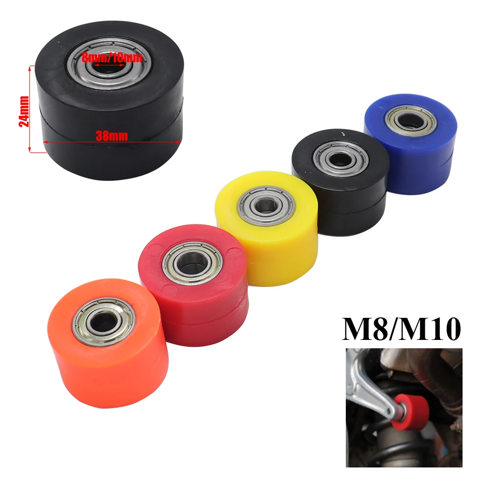 1 Pz Catena Di Trasmissione Rullo Puleggia Cursore Ruota Tenditore Guida Ruota Per Bici Da Strada Enduro Moto Motocross Crf 8Mm 10Mm