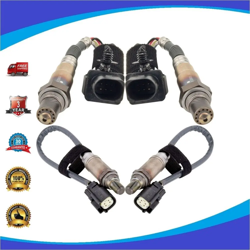 

4 датчика кислорода O2 для 2012-2020 Ford F-250 л V8 выше и ниже по потоку