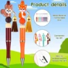 10/20pcs Beadable Pens Bulk Plastic Assorted Beaded Pens With Shaft Black Ink For DIY  School Teachers School 4