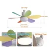 IRALAN Modern ceiling fan with light with remote control E27 LED ceiling fan Lamps for room living room bedroom kitchen home use 6