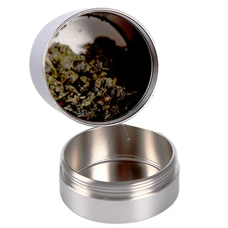 Herb Storage Container Airtight Smell Proof Aluminum Stash Jar Cute Herb Storage Container Aluminum Stash Box Pill Box 1PC