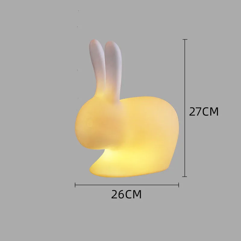 best night light Rabbit Lamp LED Illuminated Remote Control Dimming Chargeable Outdoor Light Holiday Gift Children's Room Decoration Night Light unicorn night light Night Lights