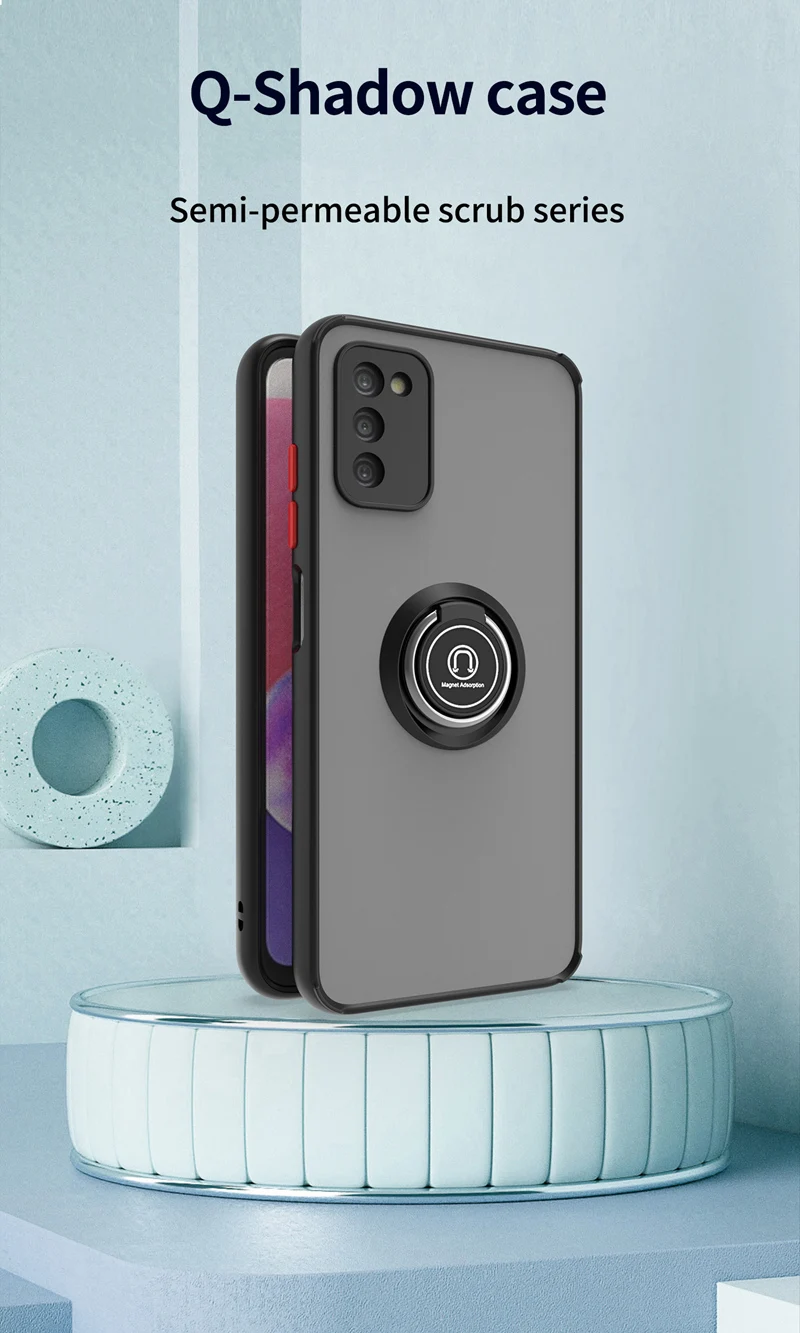 KEYSION Custodia Opaca di Moda per Samsung A03S A02S A03 A21S A20S A11 Anello Trasparente Del Basamento Della Copertura Del Telefono Antiurto per Gal_voghion.com