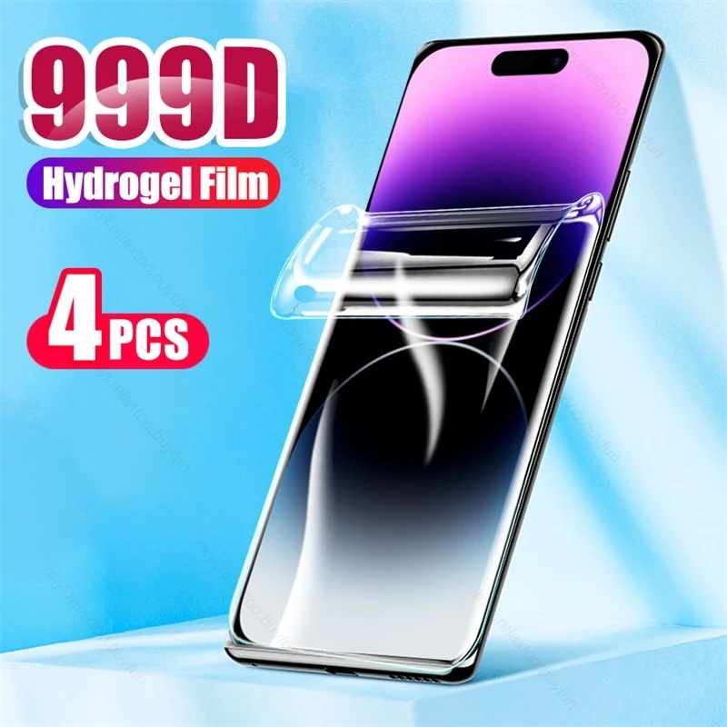 4 шт. мягкая Гидрогелевая пленка для Iphone 14 Pro Max, защита экрана, не стекло, Iphone 14 Aifon Aphone Iphoen Ipone Iphoe 14 Plus ProMax