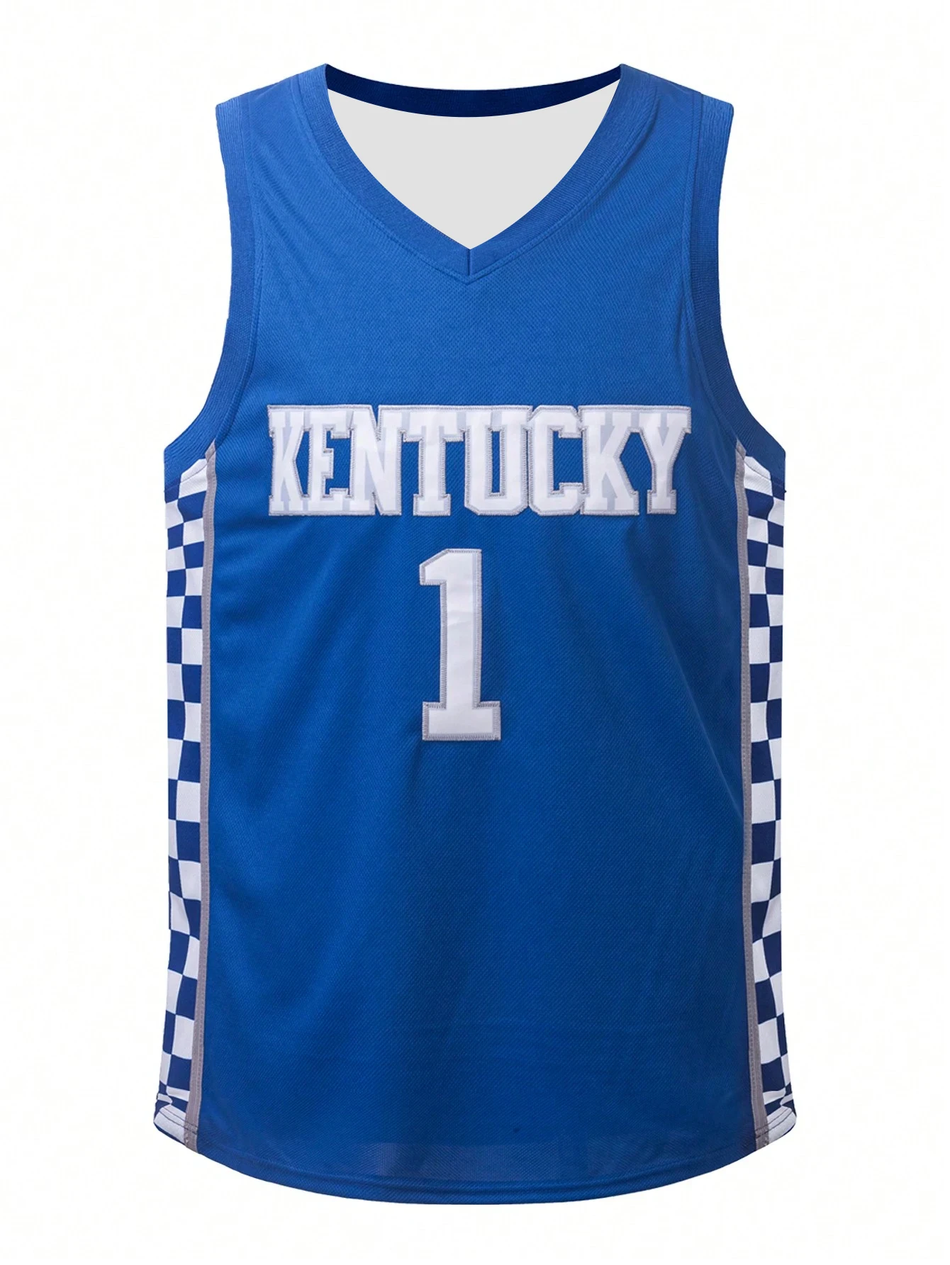 Men's NO.1 KENTUCKY White Basketball Jersey Loose Breathable Sleeveless Crew Neck Tank Top Suitable For Basketball Sports Runnin basketball jerseys,men sport tees