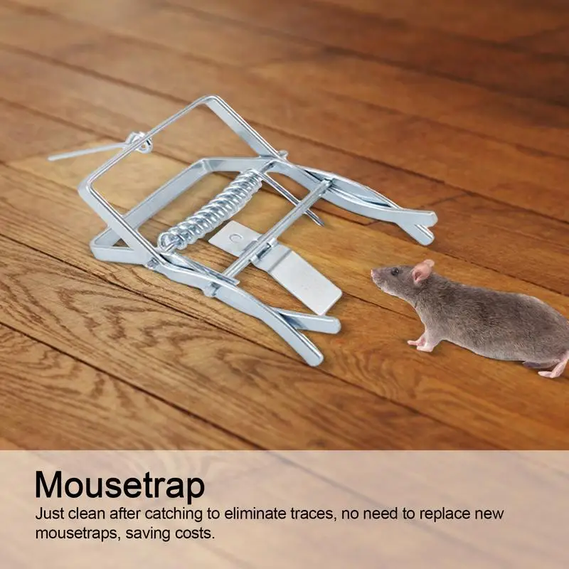 Mouse Traps Mousetrap Catcher Snap Traps Effective Bait Cup Mouse Catcher Reusable Indoor Outdoor Small Mice Trap garden tool