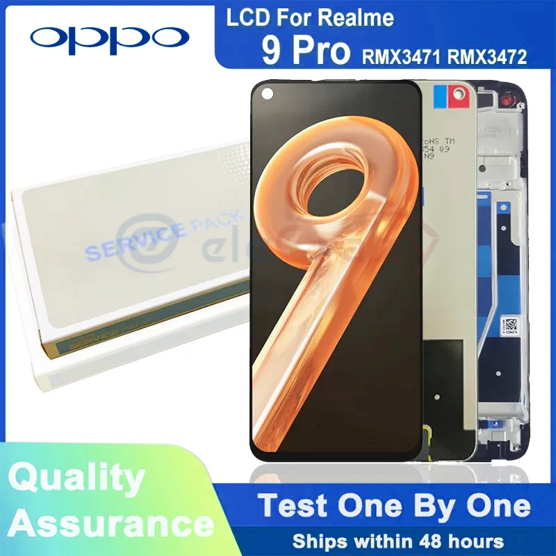 

6.6” Original LCD For OPPO Realme 9 Pro LCD Touch Screen Digitizer Assembly For Realme RMX3471 RMX3472 Display Replaceable parts