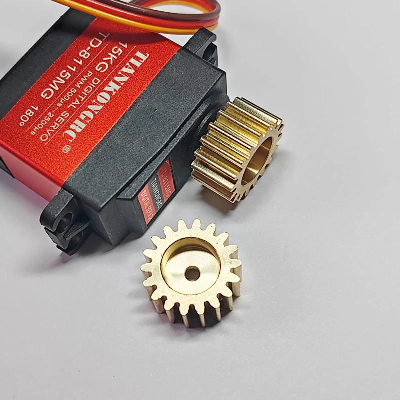 Servo Gears 25T Spline 1M 18 Teeth Copper Gear RC Servo Accessories Robot Arm Gear