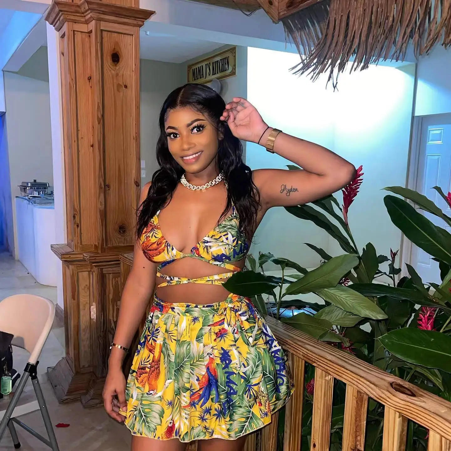 Hot Fashion V-neck Sleeveless Printed Bra And High Waist Printed Short  Skirt Summer Beach Bohemian Sexy Women Suit 2-piece Set - Dress Sets -  AliExpress