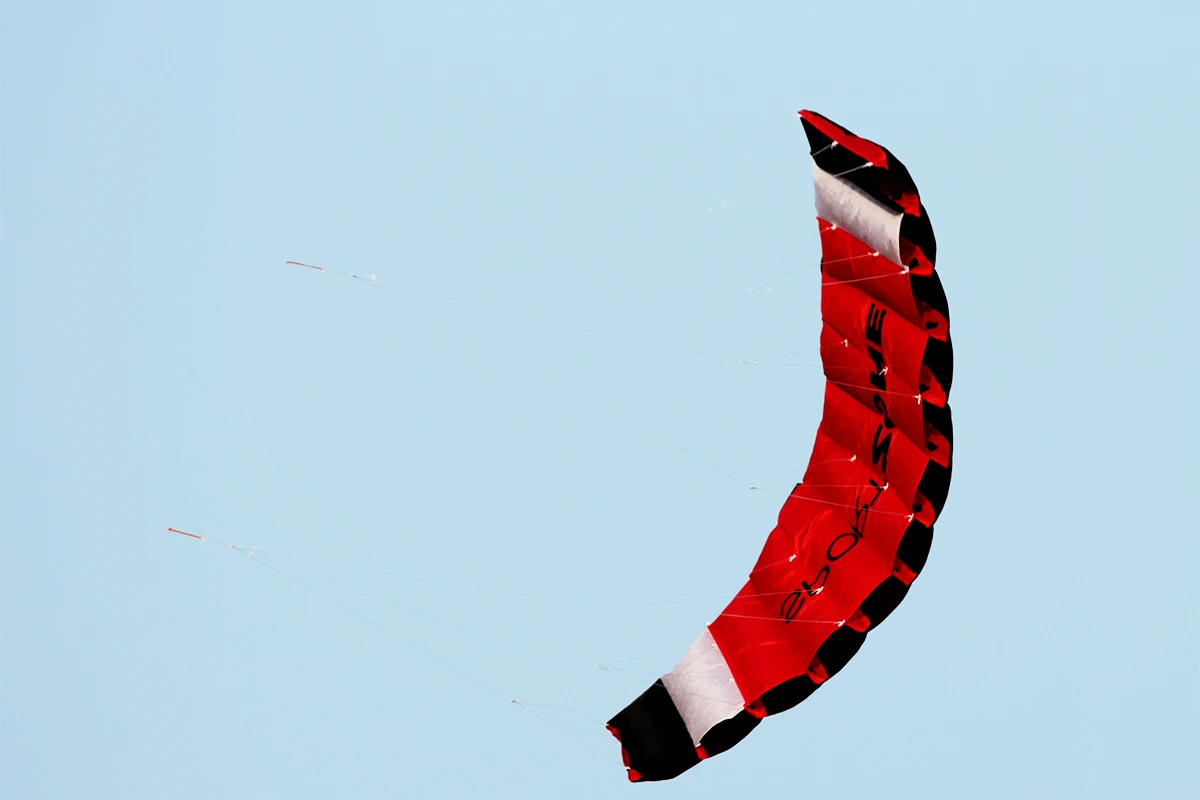 Parafoil Kite 1.8 m Dual Line Sports Beach Kite with Flying Tools