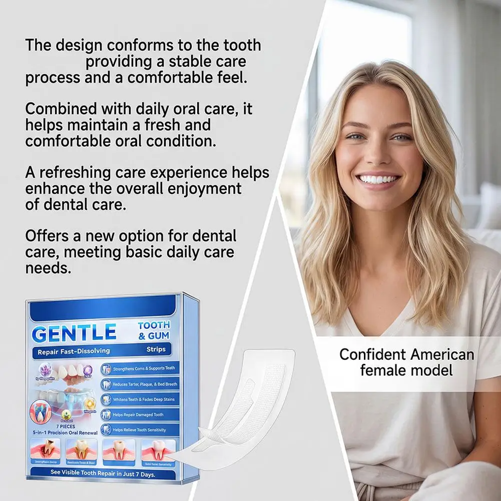 Strisce Sbiancanti per Denti Risultati Rapidi Protezione e Alito Fresco Sicure per lo Smalto Senza Sensibilità Rimuovono Macchie di Caffè, Vino e Fumo - immagine 5