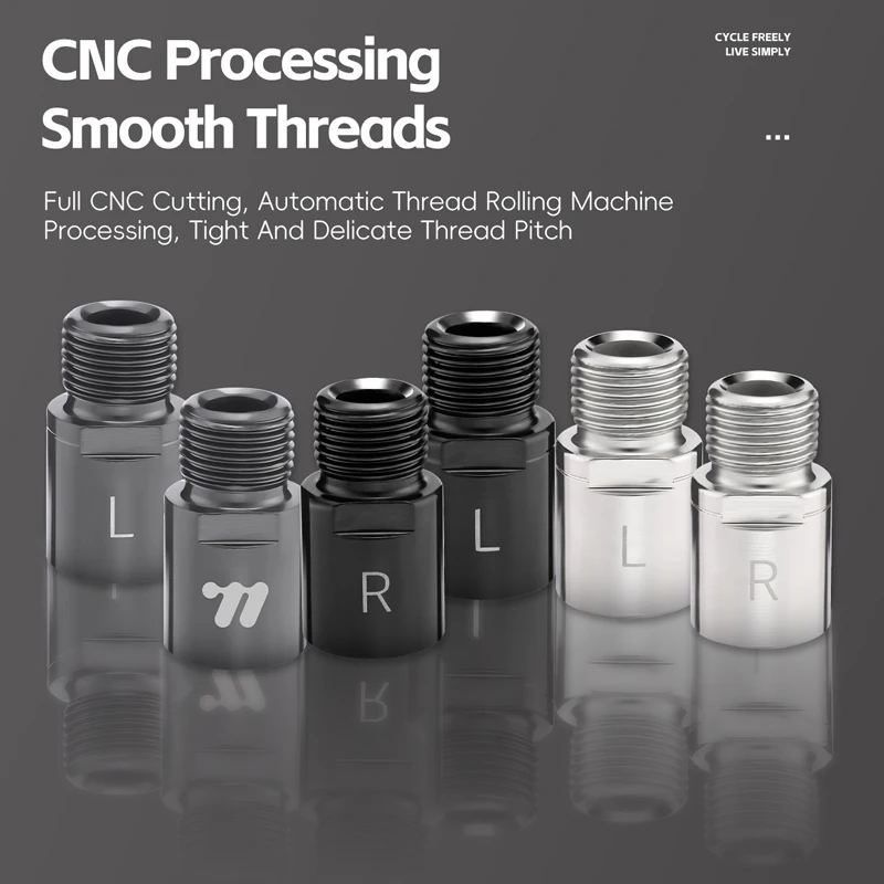 WEST BIKING Bicycle Pedal Extender 20mm Chromoly Steel Pedal Axle Extender Crank Arm Spacer For MTB Road Bike Pedals Extension