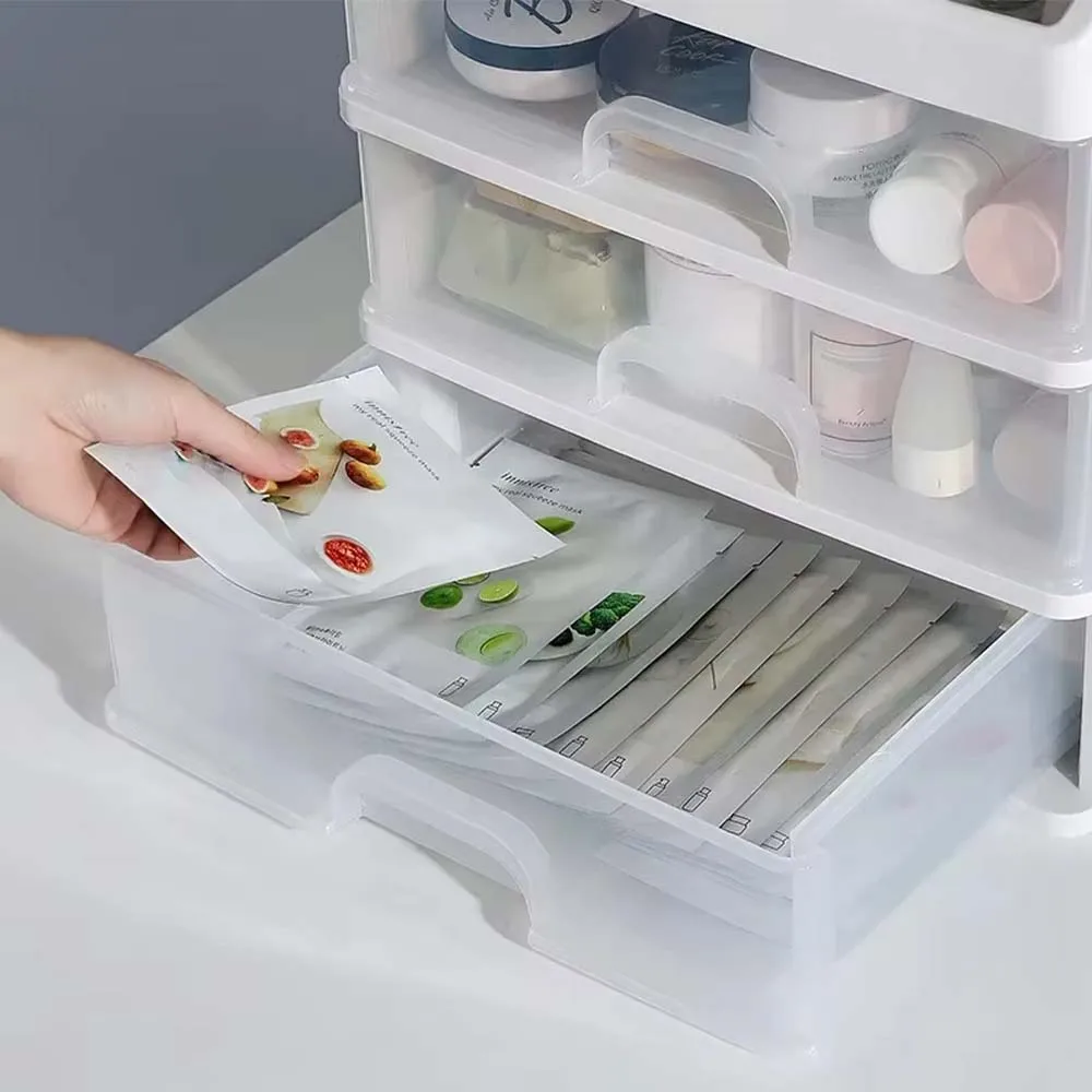 Cosmetic Storage Box Large Capacity Transparent Drawer Jewelry Makeup Storage Box Multi-layer Multi-functional Desktop Organizer | Sale Bangladesh Cosmetic Storage Box Large Capacity Transparent Drawer Jewelry Makeup Storage Box Multi-layer Multi-functional Desktop Organizer Sale Bangladesh