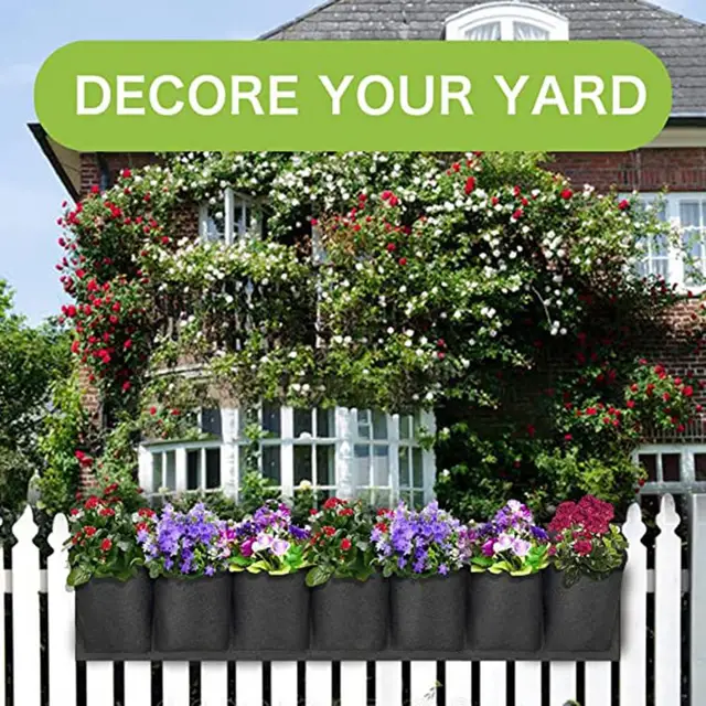 Függő Ültetési Táska Az Udvarra Érezhető Táskák 6 Zseb Nem Romlandó Felfüggeszthető Kertészeti Szerszámok