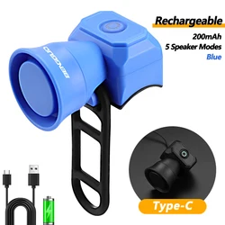 Multi - Mode Waterproof Bicycle Horn and Scooter Accessory (Rechargeable - Blue)