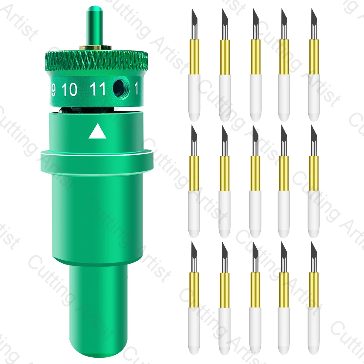 Lama A Punta Profonda Da 15 Pezzi Per Silhouette Cameo 4 Plus Pro Portrait 3 Plotter + 1Pc Cameo 4 Supporto Di Alta Qualità