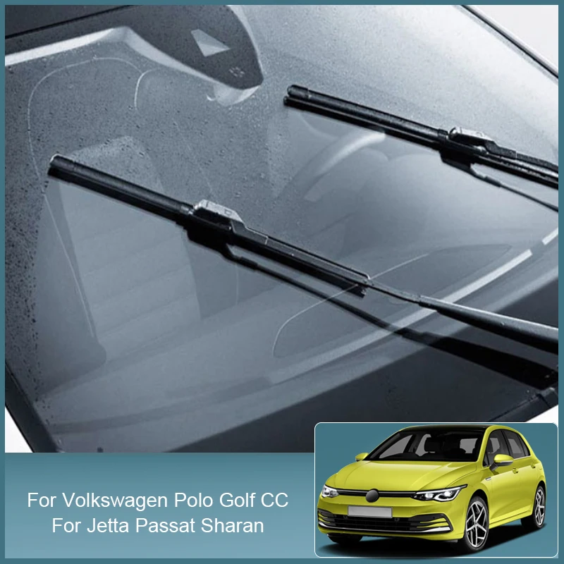 2pcs Car Front Windshield Wiper Blades Rubber For Volkswagen