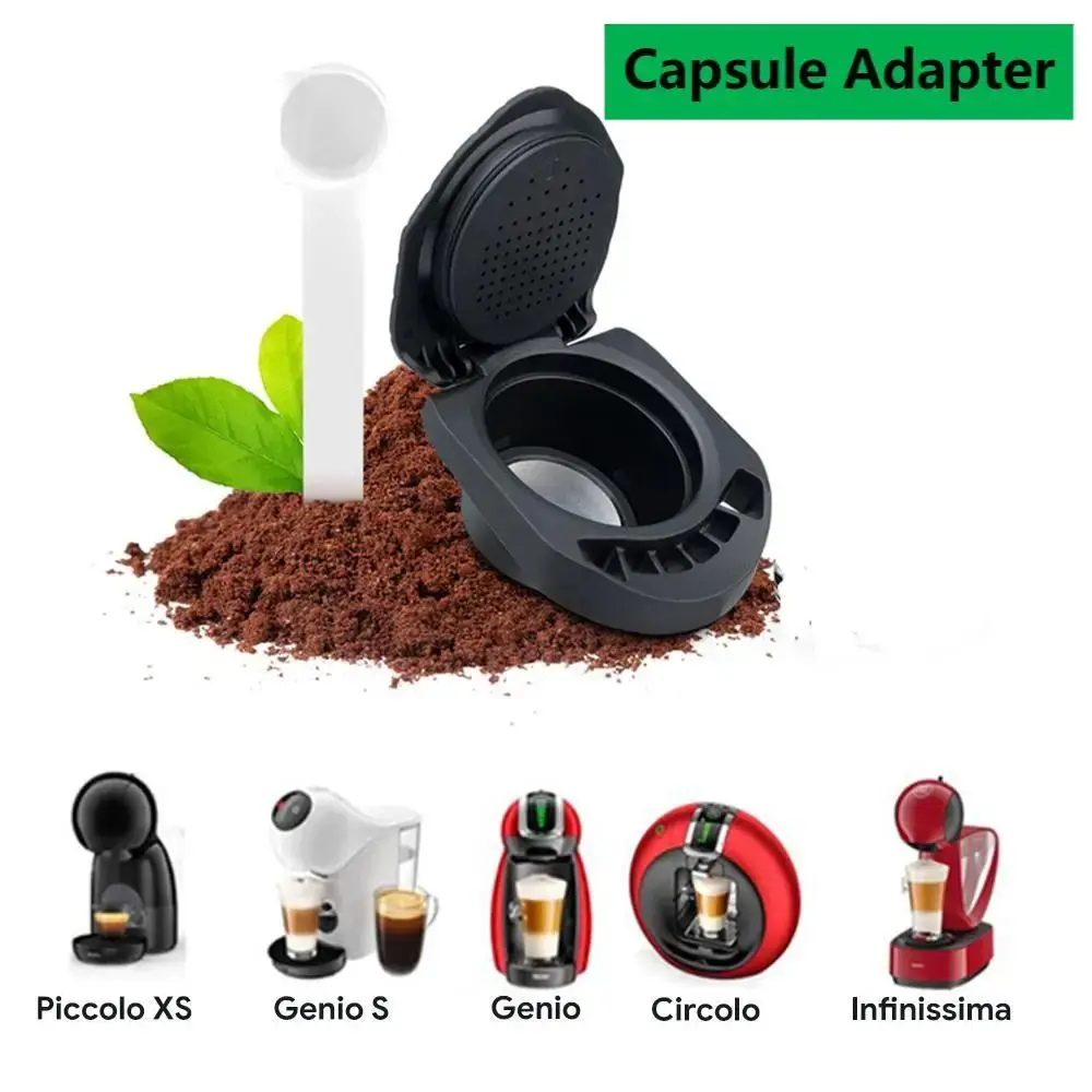 Refill Reusable Capsule Adapter For Dolce Gusto Coffee Capsule Convert Compatible With Genio S Piccolo Xs Machine