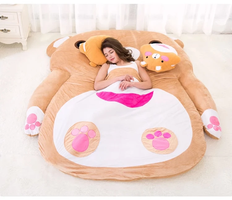 Description Picture 4 of itemCartoon mattress lazy sofa bed Suitable for children tatami mats floor cute cartoon bed soft comfortable brown bear sofa mat