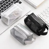 Large Capacity Key Bags Transparent Cosmetic Bag Square Mesh Storage Pouch Mini Zipper Coin Purse Mini Wash Bag Stationery Case 2