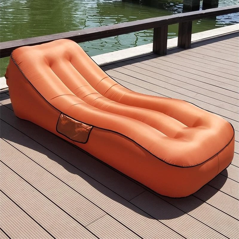 

Leisure Outdoor Bean Bag Sofa Portable Adult Outdoor Beach Sleeping Bed Mat Waterproof Inflatable Air Mattress Foldable Bed