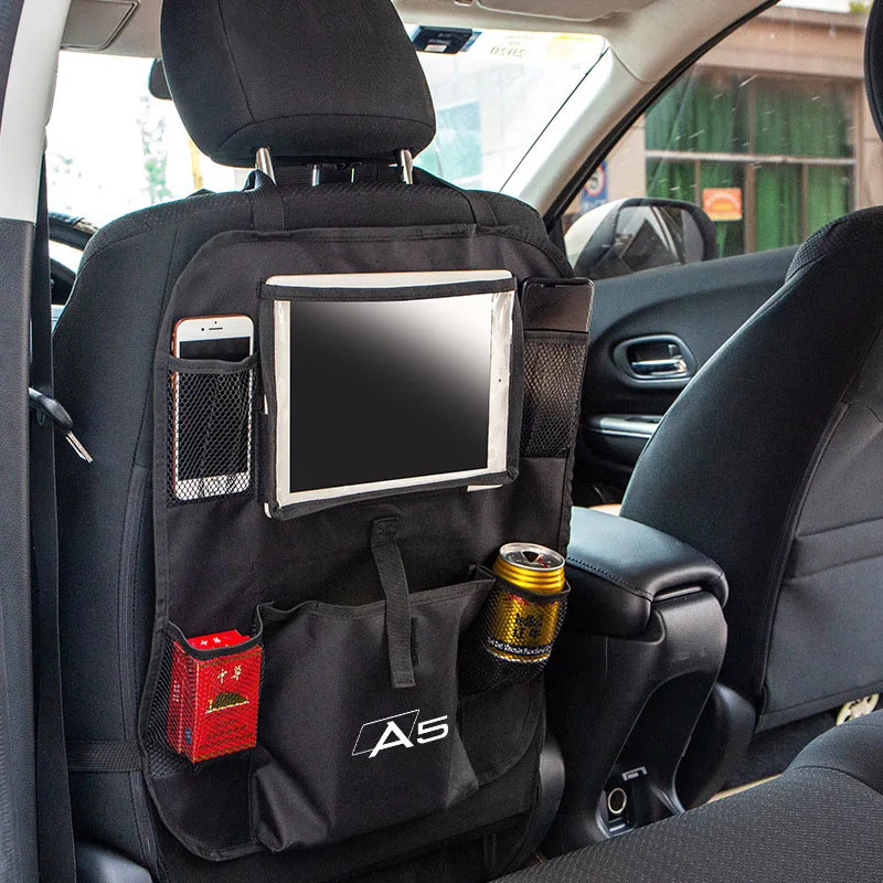 

Auto Seat Back Multi Pocket Storage Bag Seat Back Organizer Large Capacity Pockets Organizer Hanging For Audi A5 Car Accessorie