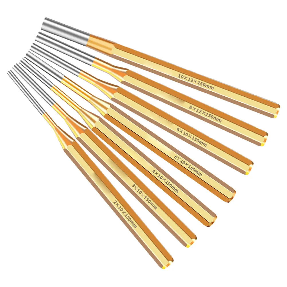 2-10mm Cylindrical Punch Roll Pin Punch Tool Remover Heavy Duty Chisel Cone Punches Watch Repair Hand Tools