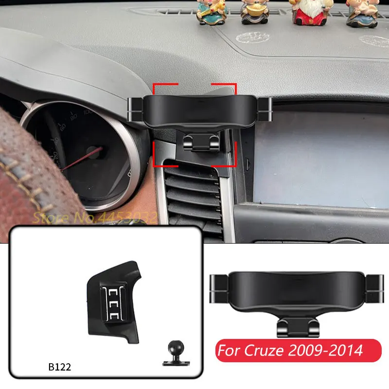 

Gravity Car Phone Holder For Chevrolet Cruze 2009-2014 Base Mount Special GPS Stand Adjustable Bracket Interior accessories