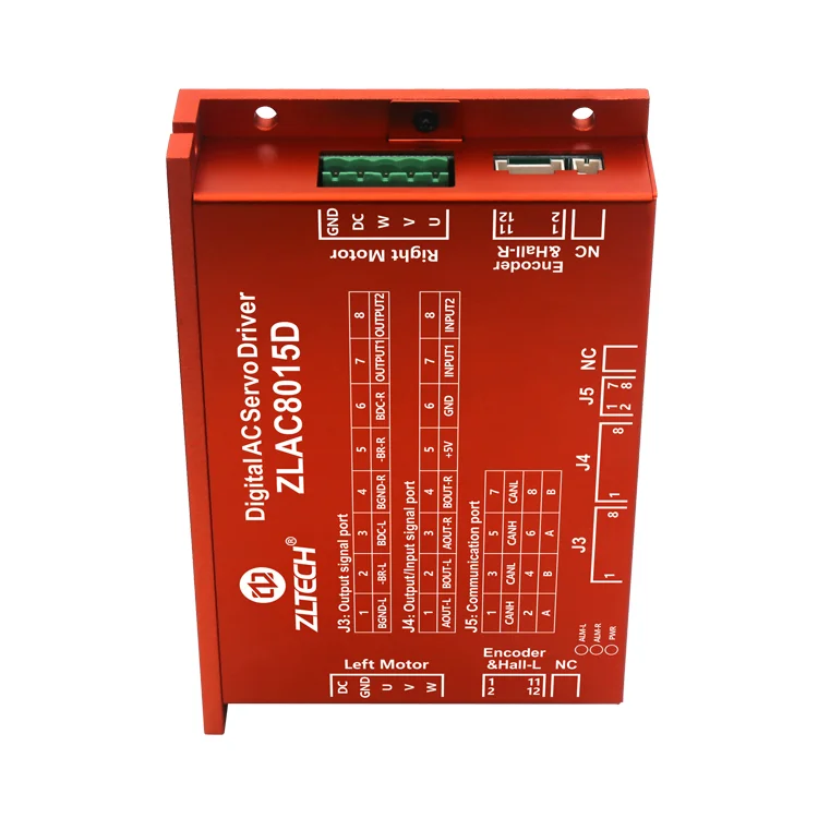 ZLTECH 듀얼 채널 CANopen RS485 모드버스 3 상 24V 48V 30A 500W 브러시리스 DC 허브 서보 드라이버 모터 컨트롤러, 로봇용