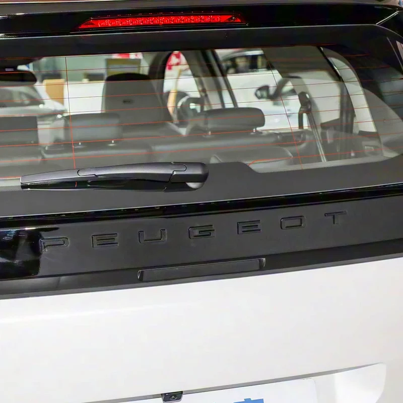 14/16/19/49CM ABS 3D 자동차 트렁크 레터 엠블럼 사이드 배지 푸조 308 307 207 3008 208 407 2008 508 301 5008 4008 데칼