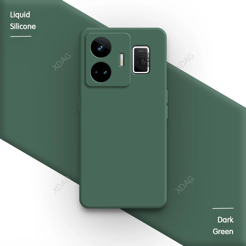 Premium Liquid Silicone Phone Case with Lens Protection - Durable Back Cover
