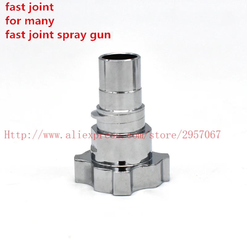 Stainless Steel Spray Gun Cup Adapter - G3/8" Thread Connector For Paint Pots & Airbrush - View #2