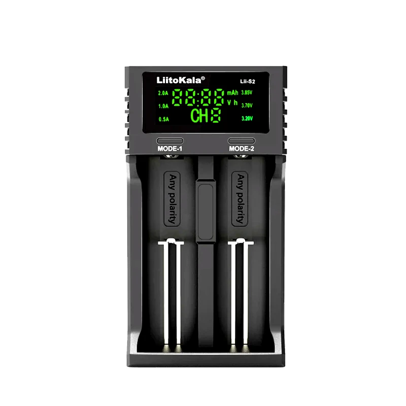 Caricabatterie multicompatibile LiitoKala Lii-S2 - Supporta batterie agli ioni di litio AA, AAA, 18650, 26650 - immagine 3