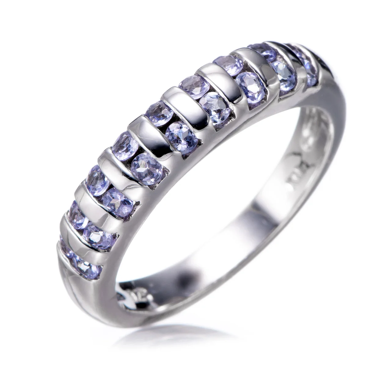 

Tanzanite Rhodium Over Sterling Silver Ring