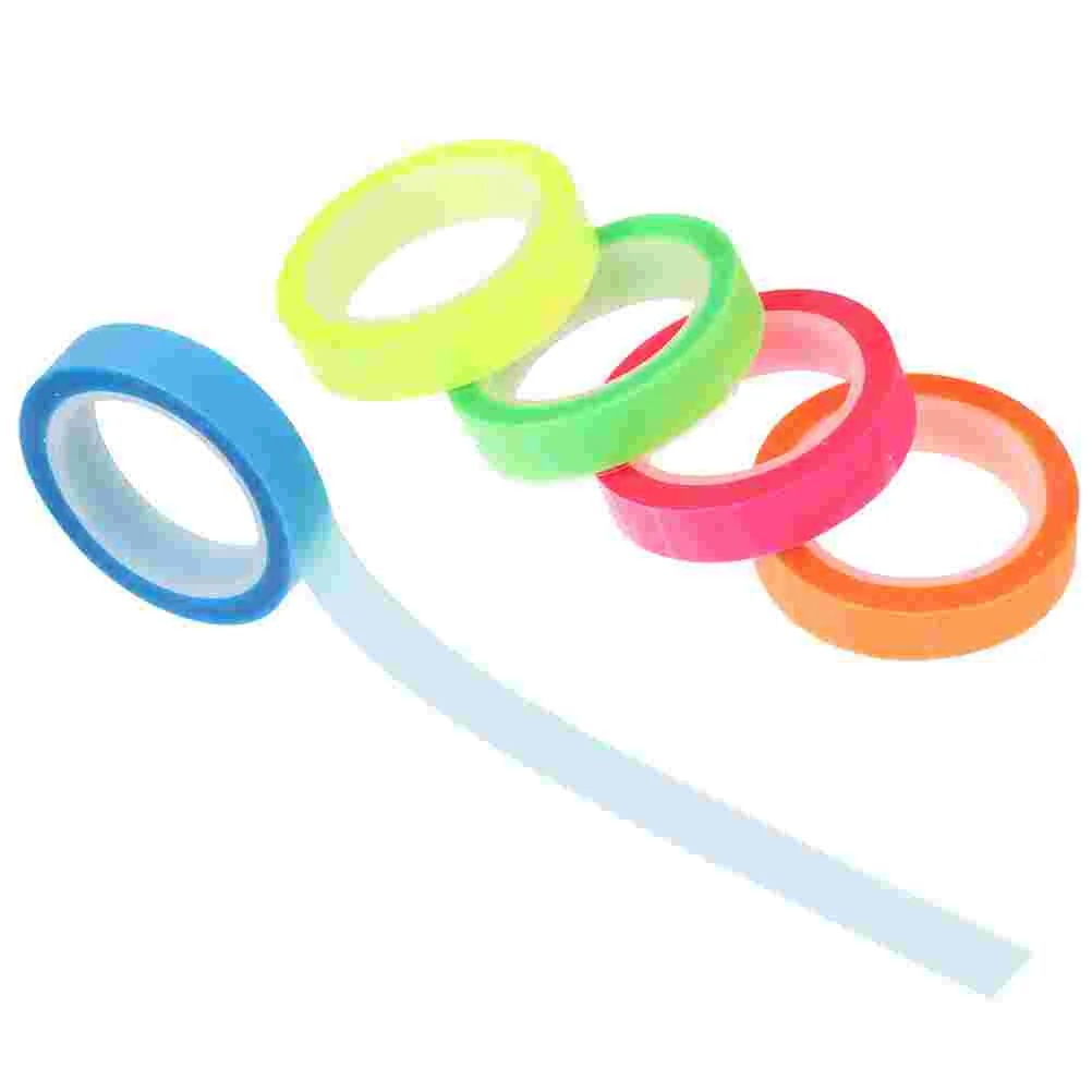 

5 Rolls Waterproof Index Sticker Tabs for Books Notes Tags Very Fine Highlighter Tape Removable Tapes Office Products