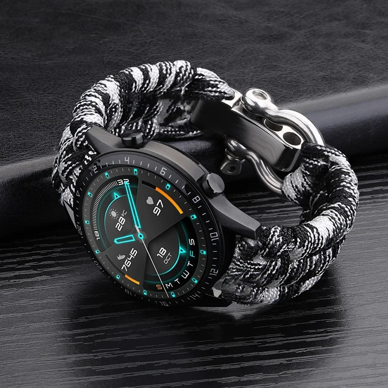 Weave Nylon Sport Watch Strap - Universal Band Bracelet with Tool