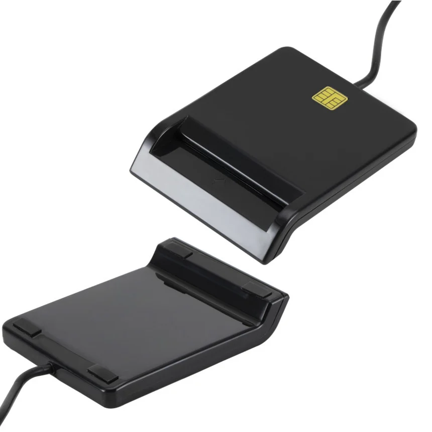 은행 카드 IC/ID EMV 카드 리더기 용 USB 스마트 카드 리더기 Windows 7 8 10 Linux OS USB-CCID ISO 7816 용 고품질