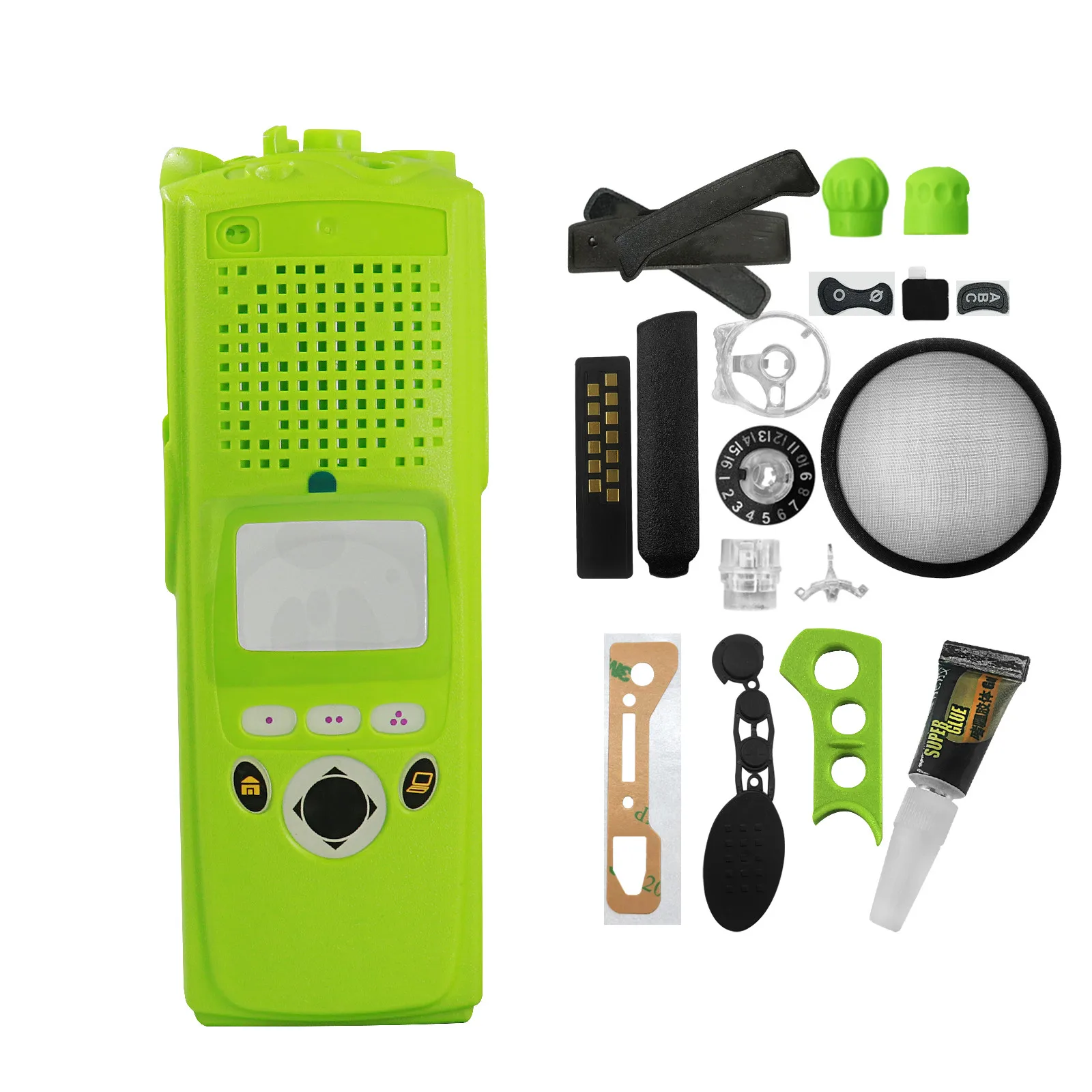 Green Front Housing Case Replacement For XTS5000 M2 Limited Keypad Radio