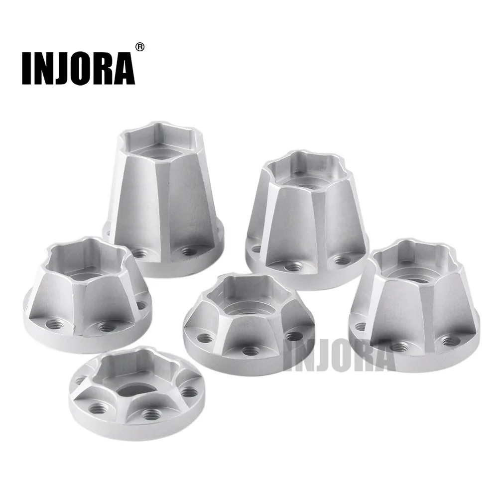 

INJORA CNC Aluminum 12mm Wheel Hex Hub for 1/10 RC Crawler Car 1.9 2.2 Wheels Rim Axial SCX10 Capra Redcat Gen8 VS4-10