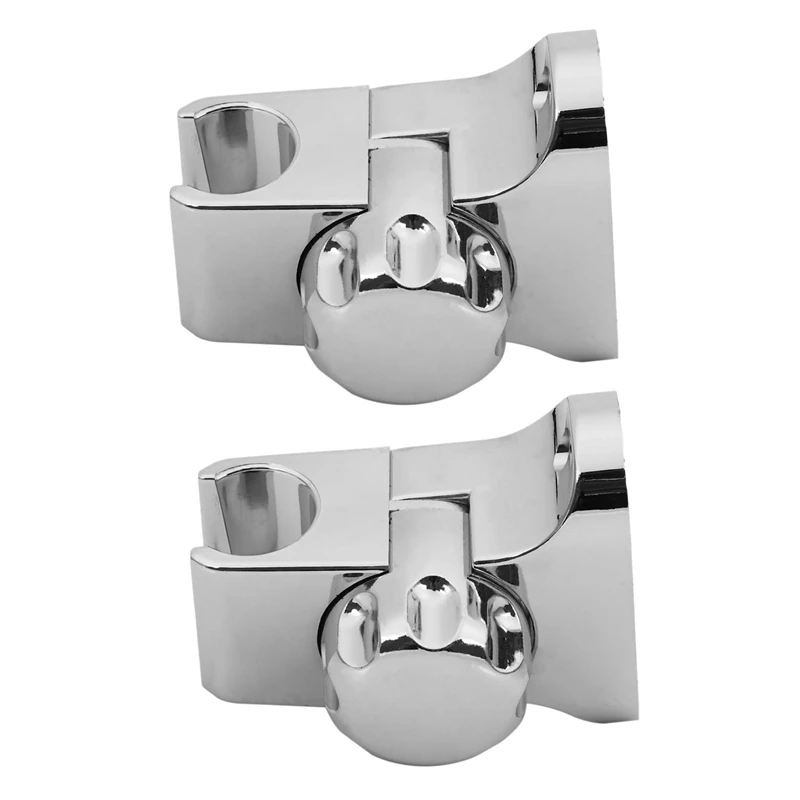 

LJL-2X Adjustable Rotating Bathroom Shower Head Hand Holder Wall Mounted Bracket Silver