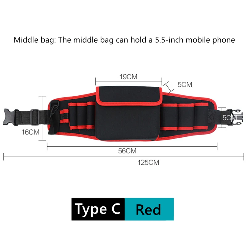 tool tote bag Toolkit Multifunction Oxford Cloth Folding Wrench Bag Tool Roll Storage Portable Case Organizer Holder Pocket Tools Pouch power tool bag Tool Storage Items